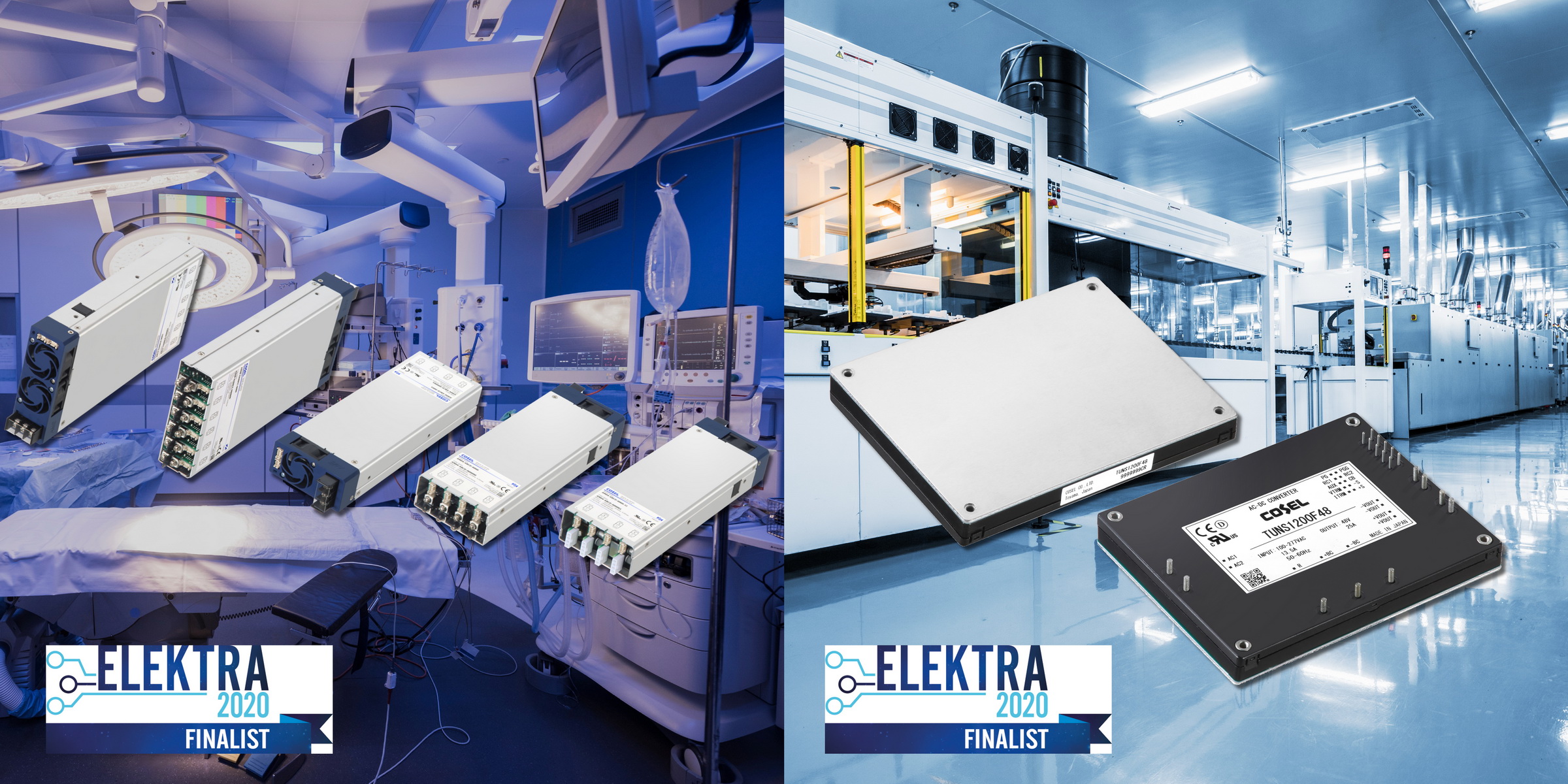 COSEL EUROPE Elektra Awards 2020 Finalist Press